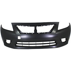 2013-2014 Nissan Versa_SDN Front Bumper Cover For All SDN w Chrome Grille; except S Model Fits S Plus SV SLNI1000291