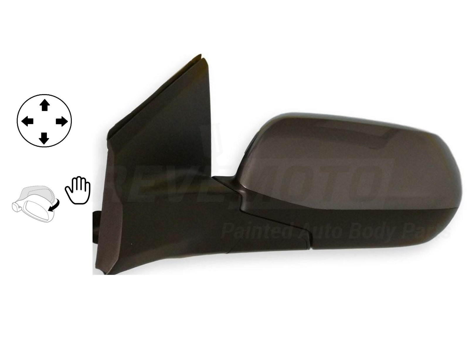 2014 Honda CRV Driver Side View Mirror EX L Power Manual Folding Heated Painted Polished Metal Metallic NH737M 76258T0AA21