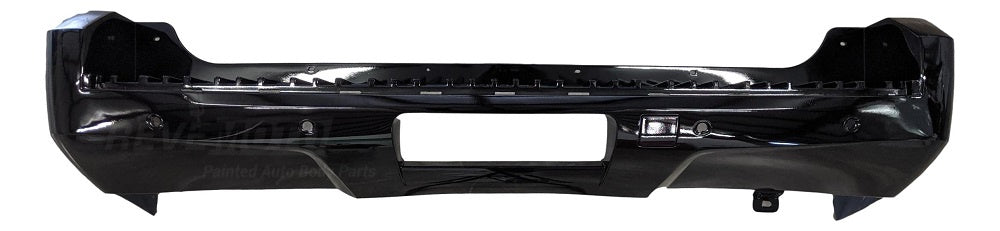 2010 Chevrolet Suburban Rear Bumper Painted, Black (WA8555), w_o Upper Molding Holes, w_ Park Assist Sensor Holes_20951791