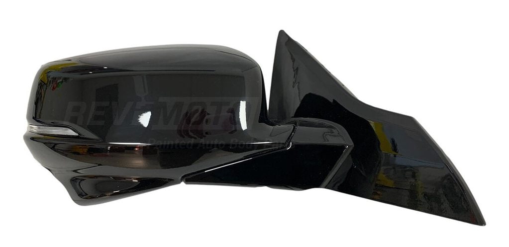 2014 Honda Accord Side View Mirror (Sedan) Painted Crystal Black Pearl (NH731P), Sedan WITH Power, Manual Folding, Heated, Turn Signal and Camera