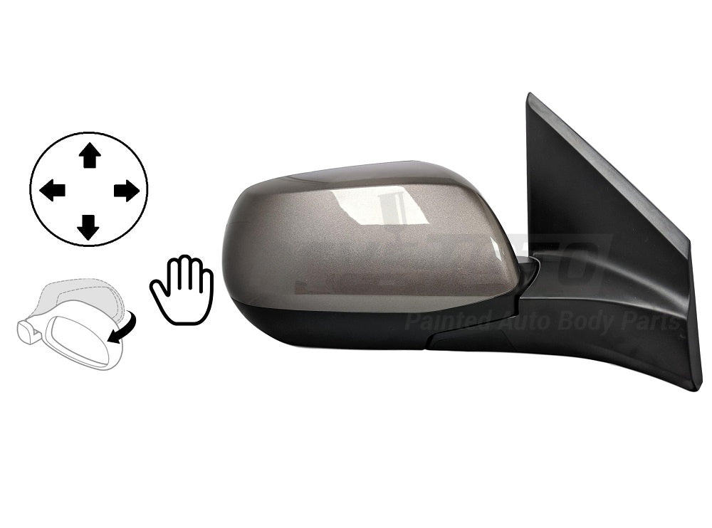 2013 Honda CR-V Passenger Side View Mirror EX Power ManualFolding Non-Heated Painted Urban Titanium Metallic YR578M 76208T0AA11930d206aa4cc.jpg?v=1593005613