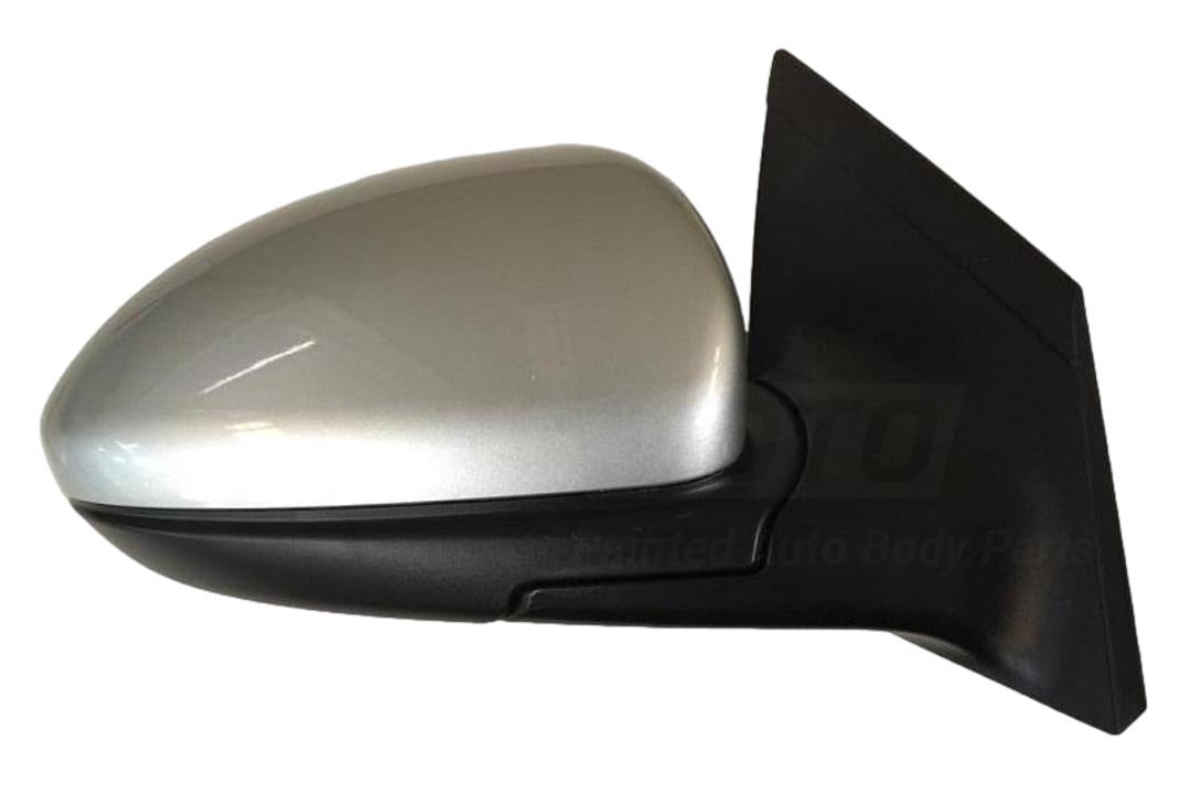 2013 Chevrolet Cruze Side View Mirror Painted Switchblade Silver Metallic (WA636R) Passenger Side WITH: Power, Manual Folding, Heat | WITHOUT: Lane Departure, Side Sensors 19258660 