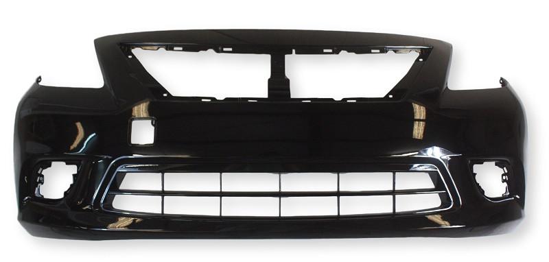 2014 Nissan Versa Front Bumper Painted Black Obsidian (KH3)