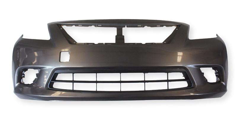 2014 Nissan Versa Front Bumper Painted Desert Shadow Metallic (KAC), Sedan