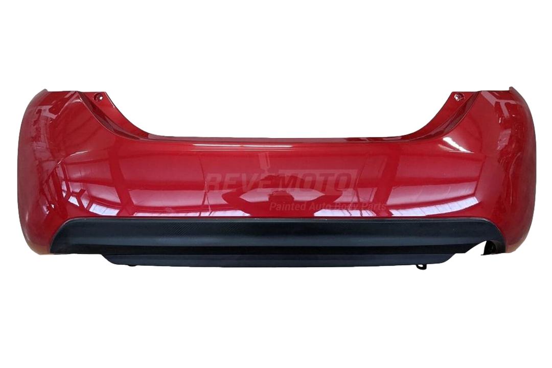 2017 Toyota Corolla Rear Bumper Cover Painted, Barcelona Red Mica (3R3), Sedan, Upper (Primed), Lower (Textured)_5215903901_TO1100309