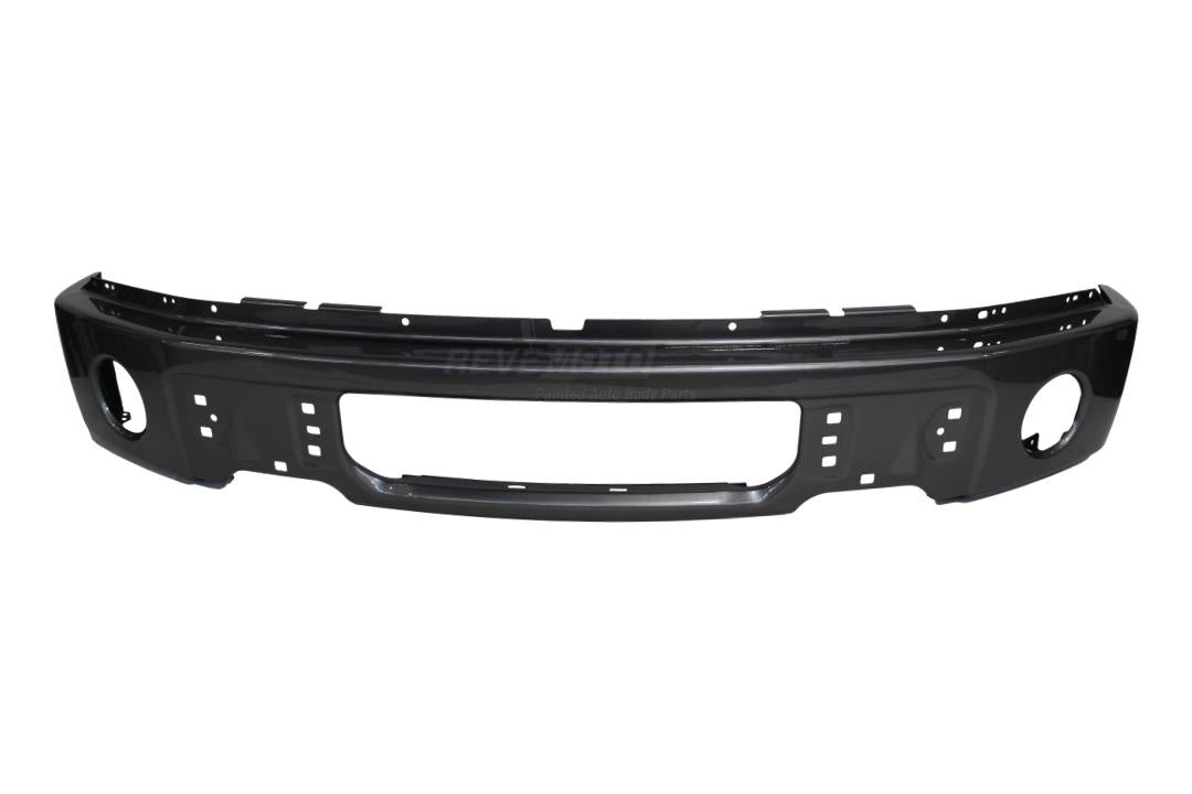 2009-2014 Ford F-150 Front Bumper Face Bar Painted Dark Blue Pearl (DX) / With Fog Light Holes 9L3Z17757DPTM FO1002413