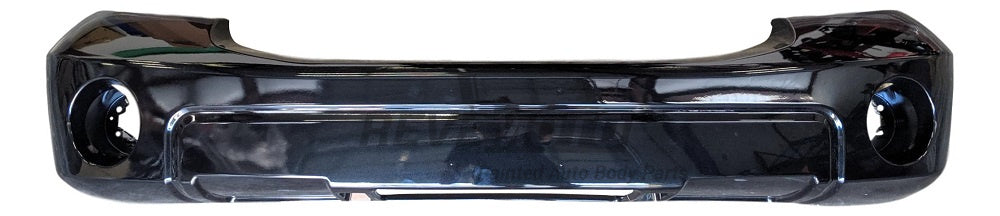 2007 Dodge Durango Front Bumper, With Fog Light Holes, Without Tow Hook Holes, Without Chrome Insert Holes, Painted Brilliant Black Pearl (PXR)
