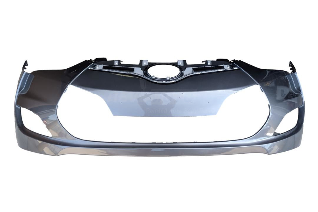 2012-2017 Hyundai Veloster Front Bumper Painted (WITHOUT: Turbo) Triathlon Gray Metallic (N9S) 865112V000