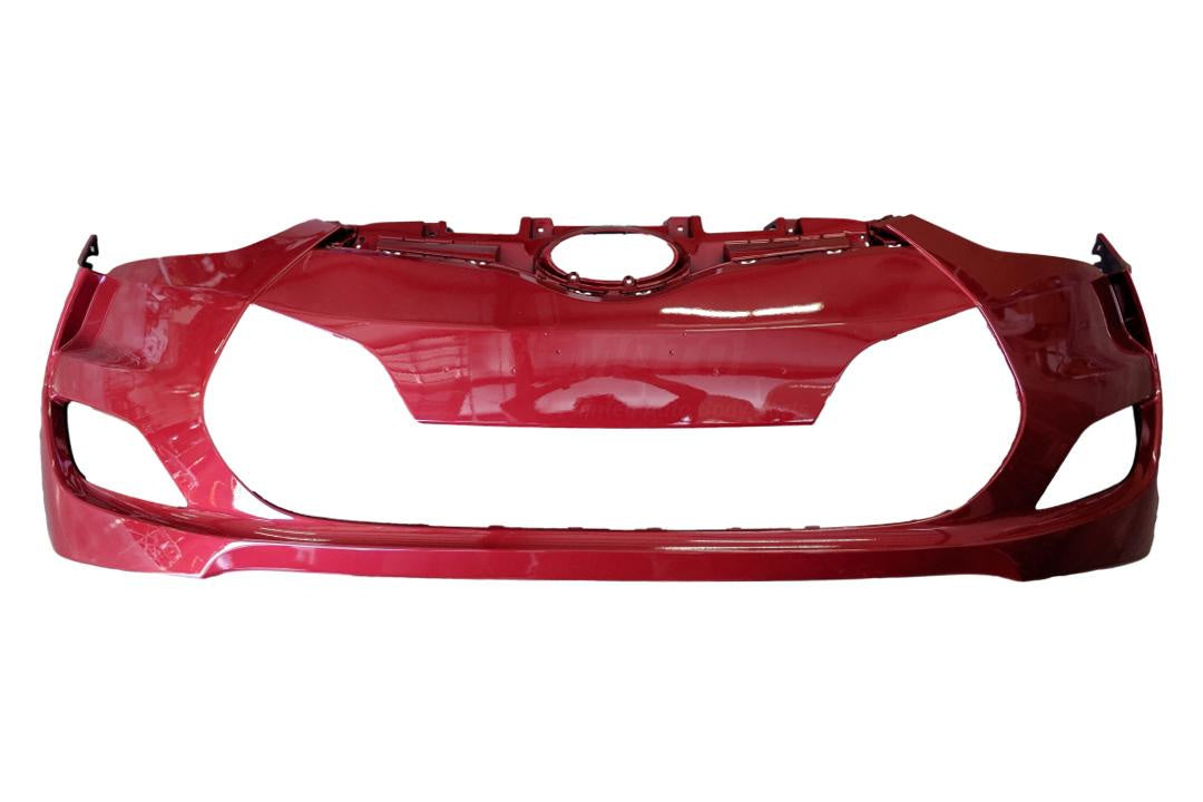 2012-2017 Hyundai Veloster Front Bumper Painted Boston Red Pearl (P9R) WITHOUT Turbo 865112V000