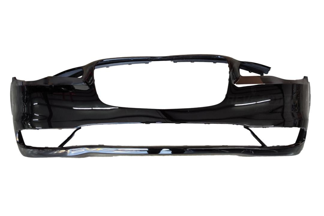 2015-2023 Chrysler 300 Front Bumper Painted (Except: SRT-8)_WITH: 3-PC Insert Moldings | WITHOUT: Appearance Package, Park Assist Sensor Holes, Tow Hook Holes_Black_PX8_5PN41TZZAE_ CH1000A21