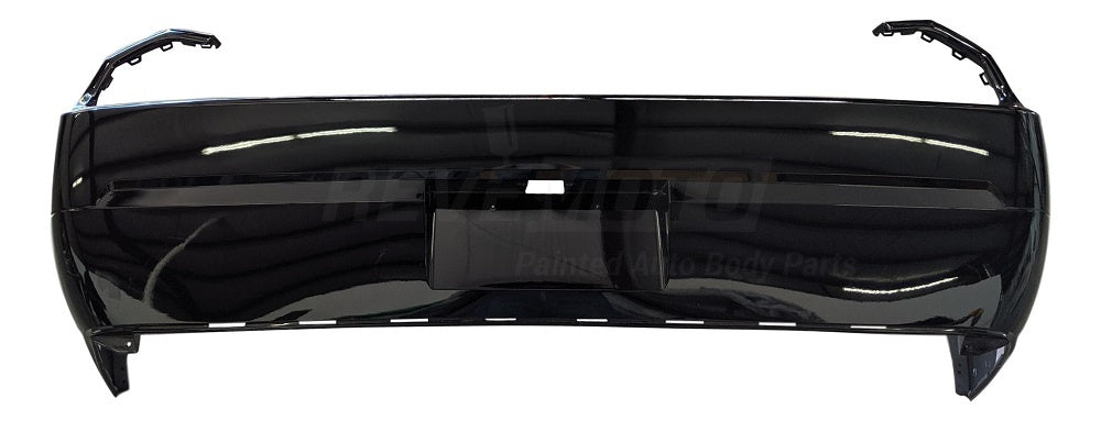2012 Dodge Challenger Rear Bumper Painted, Black (PX8), without Park Assist Sensor Holes_68039500AC