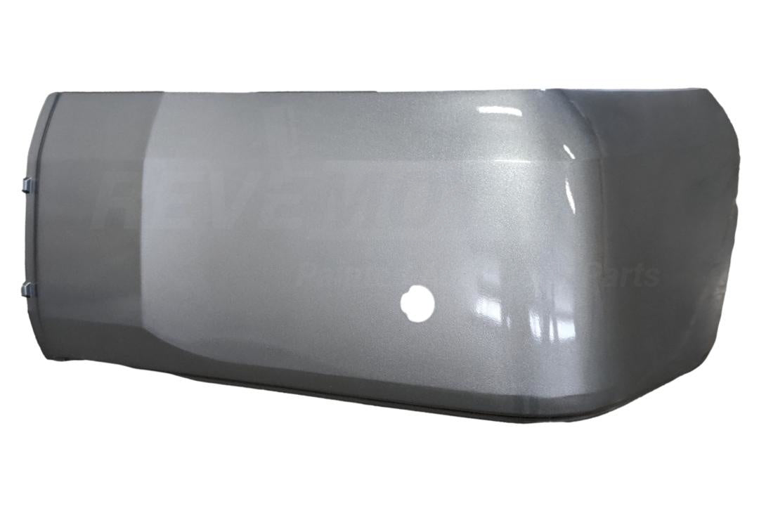 2014-2021 Toyota Tundra Rear Bumper Painted (End Cap) Silver Sky Metallic (1D6) WITH: Park Assist Sensor Holes Left, Driver Side 521560C903