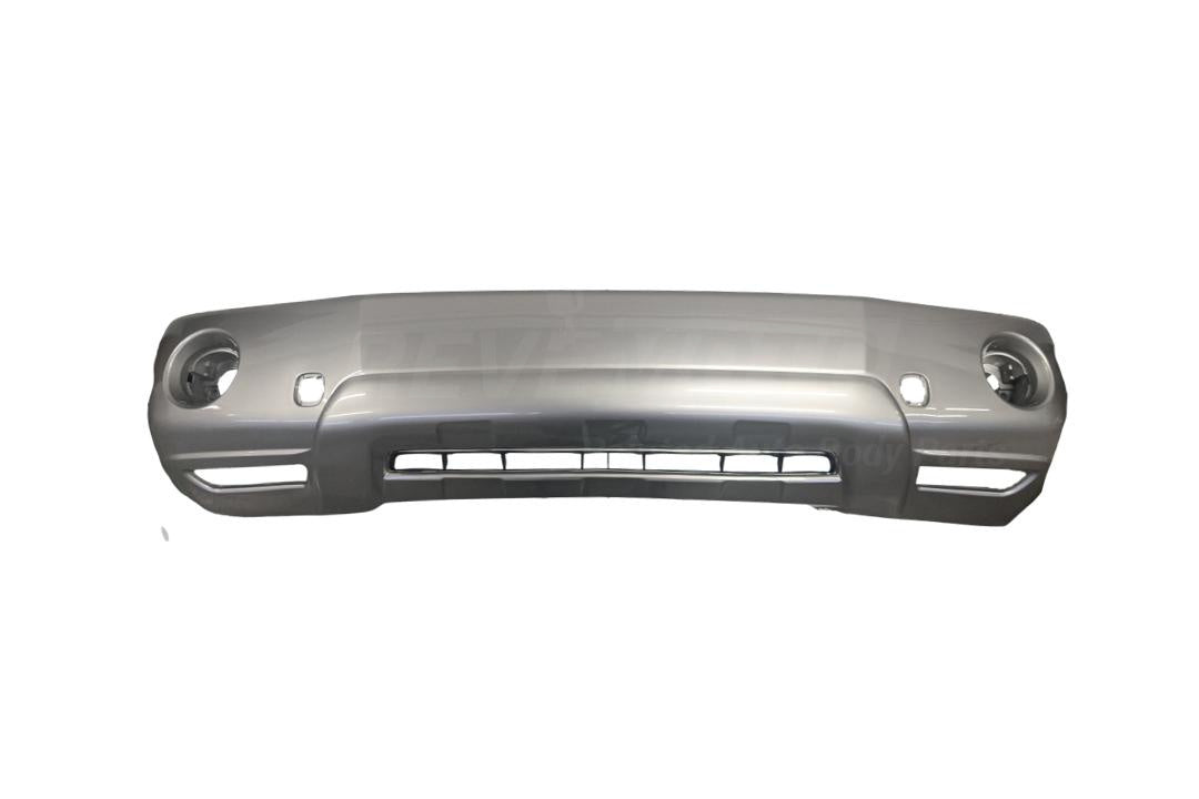 2004-2007 Toyota Highlander Front Bumper Cover Painted Millenium Silver Metallic (1C0) Except Hybrid WITH Fog Light Holes 5211948917