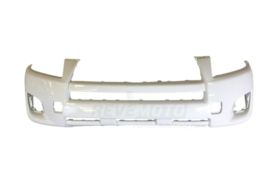 2009-2012 Toyota Rav4 Base Front Bumper Painted Super White II (040) WITH Flare Holes, Limited 5211942970