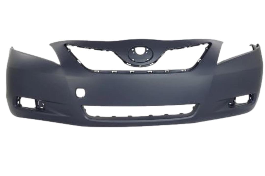 2007-2009 Toyota Camry Front Bumper Painted Japan Built WITH Tow Hook Hole WITHOUT Spoiler Holes