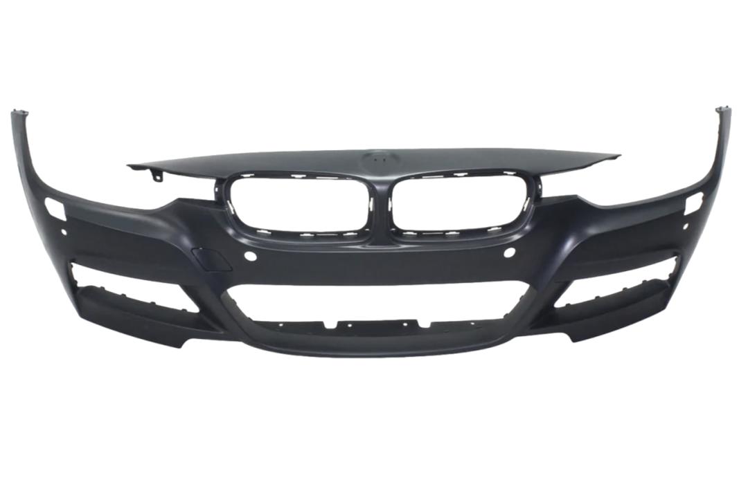 2013-2018 BMW 3-Series Front Bumper Painted_(Sedan/Wagon) WITH: M-Package, Head Light Washer Holes, Parking Distance Control Holes, Park Assist Sensor Holes, Side Camera Holes_ 51118067958_ BM1000286