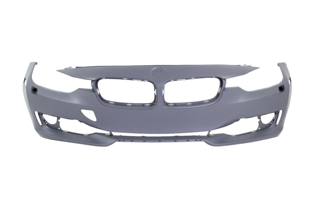 2012-2015 BMW 3-Series Front Bumper Painted_Melbourne_Red_Metallic_A75_(Sedan/Wagon) WITH: Molding Holes, Head Light Washer Holes | WITHOUT: M-Package, Park Assist Sensor Holes; Parking Distance Control Holes, Side Camera Holes_ 51117293093_ BM1000269