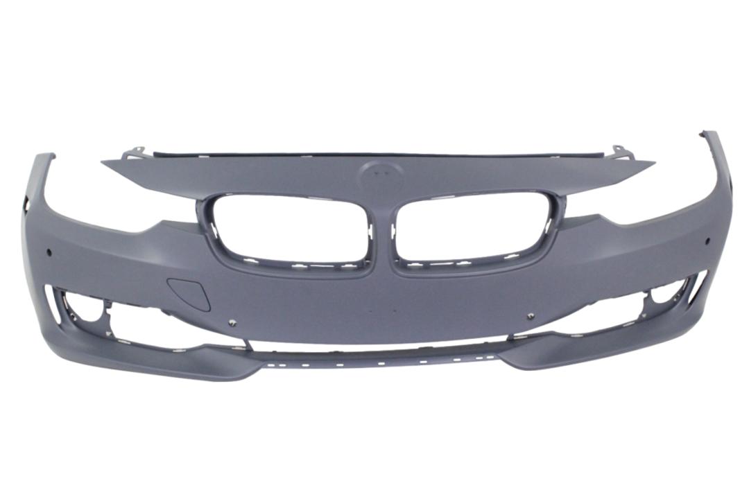 2012-2015 BMW 3-Series Front Bumper Painted_(Sedan/Wagon) WITH: Molding Holes, 4 Parking Distance Control Holes, Side Camera Holes | WITHOUT: M-Package, Head Light Washer Holes, 2 Park Assist Sensor Holes_ 51117293088_ BM1000276