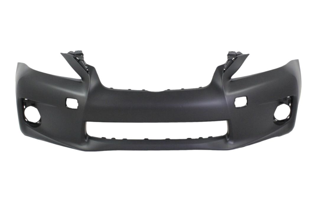 2011-2013 Lexus CT200H Front Bumper Painted (WITHOUT: Sport Package)_Tungsten_Pearl_1G1_WITH: HL Washer Holes | WITHOUT: F-Sport Package, Park Assist Sensor Holes_ 5211976905_ LX1000214