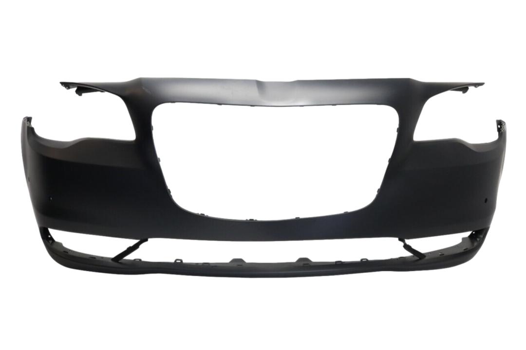 2015-2023 Chrysler 300 Front Bumper Painted (Except: SRT-8)_WITH: 3-PC Insert Moldings, Park Assist Sensor Holes | WITHOUT: Appearance Package_ 5PN42TZZAE_ CH1000A22