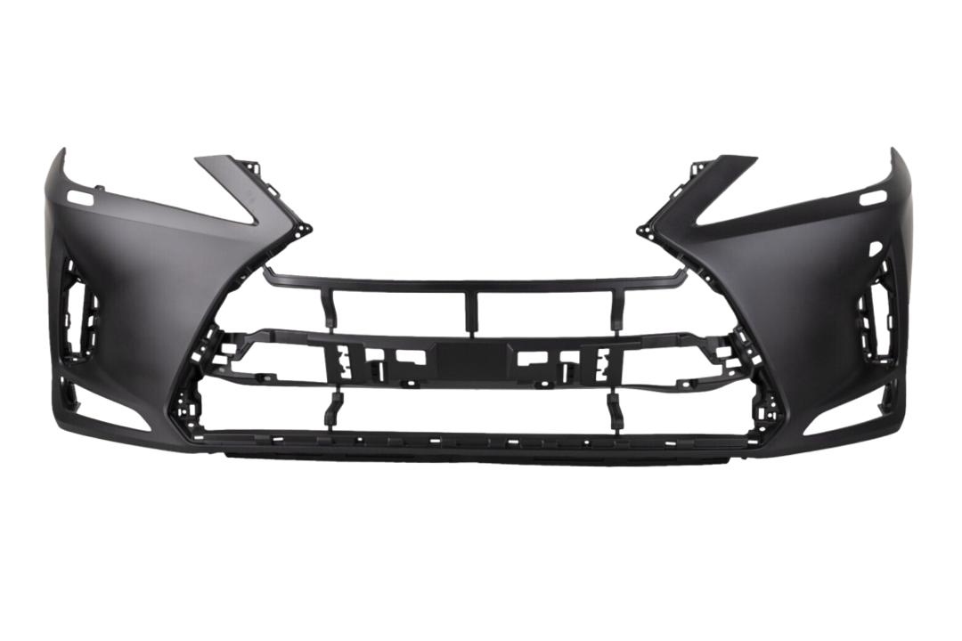 2020-2022 Lexus RX450H Front Bumper Painted (Aftermarket)_(Canada Built) WITH: Head Light Washer Holes | WITHOUT: Park Assist Sensor Holes, F-Sport_ 521190E944_ LX1000378