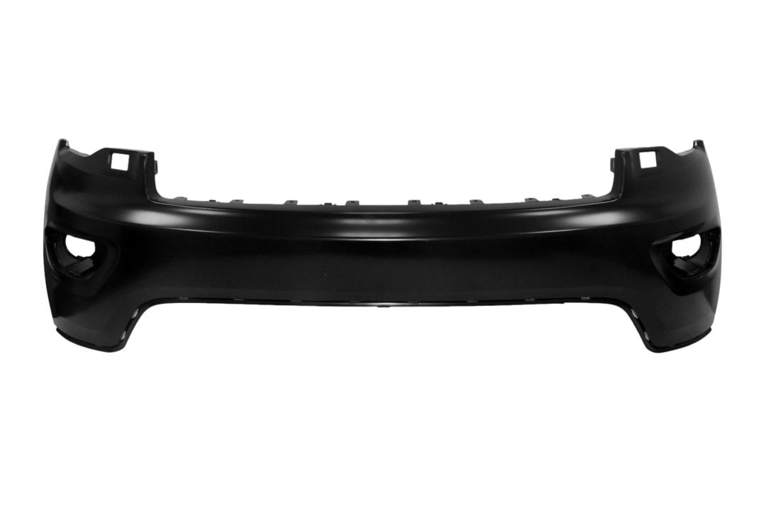 2017-2021 Jeep Grand Cherokee Front Bumper Painted (WITHOUT: Park Assist Sensor Holes)_WITH: Head Light Washer Holes | WITHOUT: Park Assist Sensor Holes, Tow Hook Holes_ 68333496AA_ CH1014130