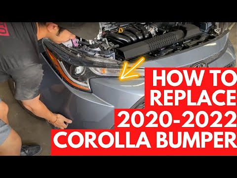 How to Replace 2020-2022 Toyota Corolla Front Bumper | Step by Step for Beginners | ReveMoto