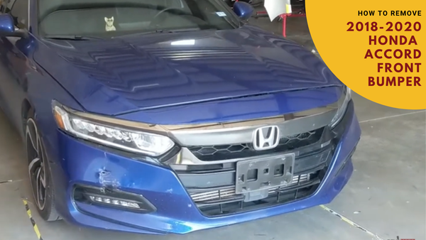 How to Remove Your 2018-2020 Honda Accord Front Bumper