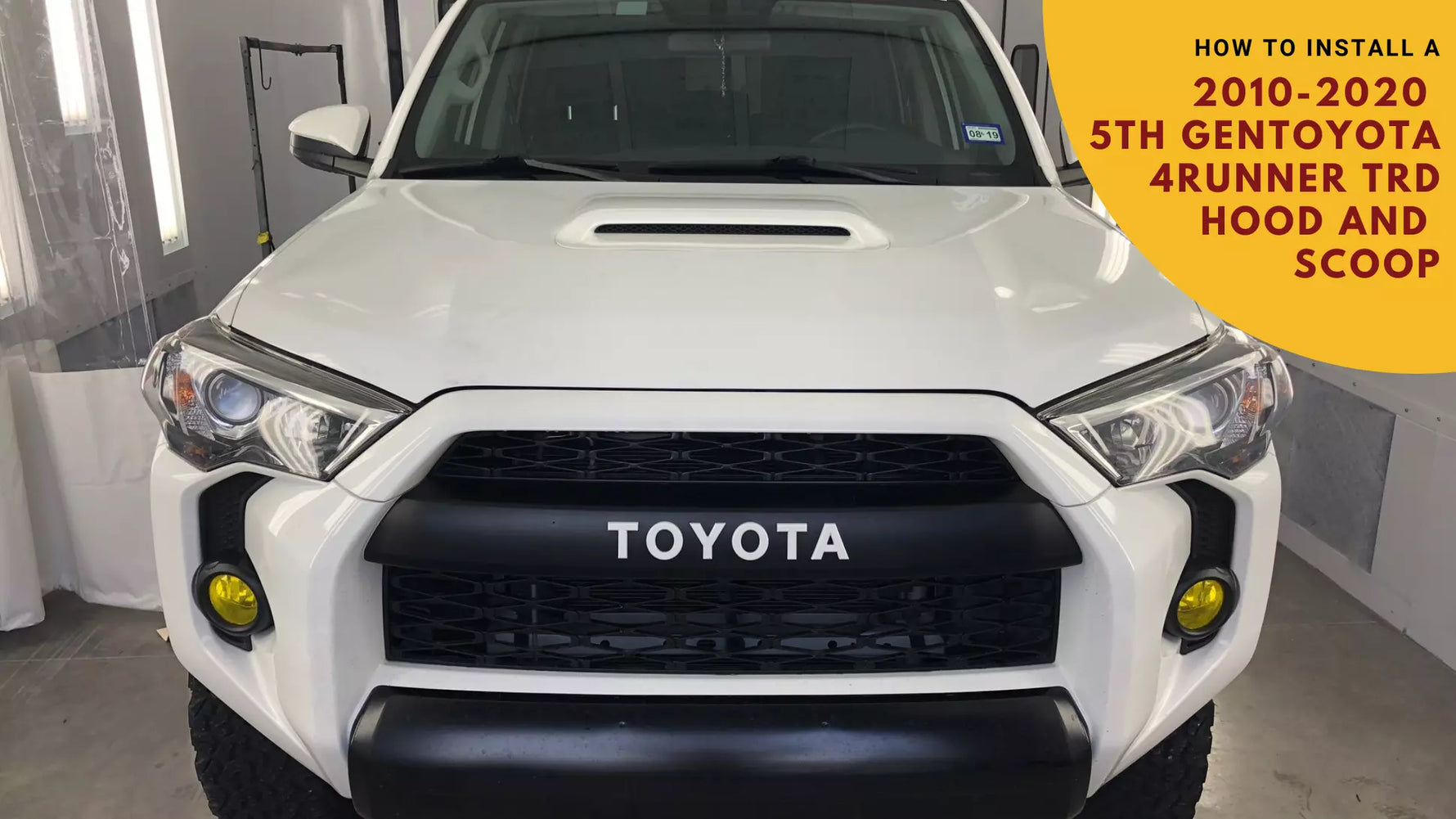 How to Install 2010 to 2020 5th Gen Toyota 4Runner TRD Hood With Hood Scoop