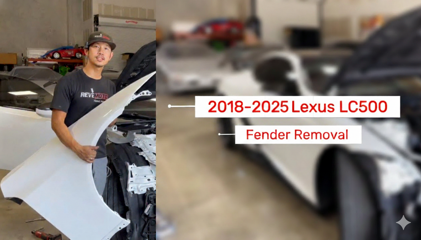 How to Remove a 2018-2025 Lexus LC500 Front Fender