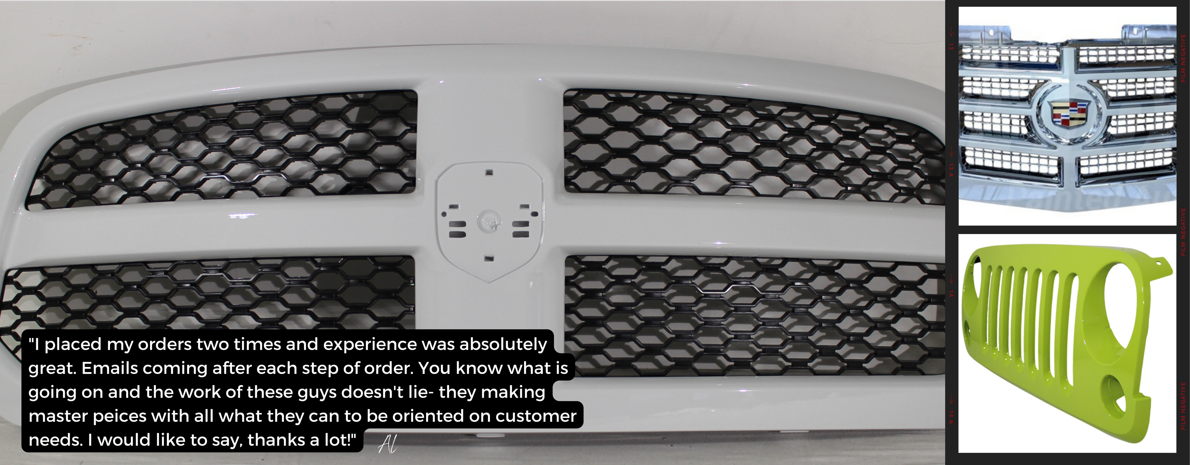 Painted Grilles, Grille Replacements & Front Bumper Accessories - ReveMoto Painted Auto Body Parts