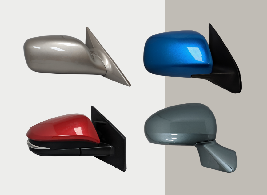 Painted Side Mirror On Car