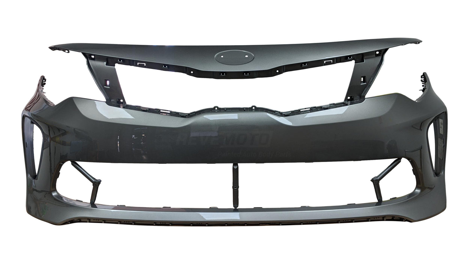 11120 - 2016-2018 Kia Optima Front Bumper Painted Titanium Silver Metallic (IM) 86511D5200 KI1000183
