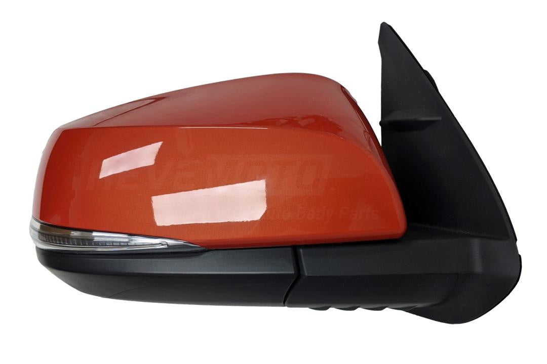 2016-2023 Toyota Tacoma Side View Mirror Painted (Passenger-Side | WITHOUT: Blind Spot Detection) Inferno (4X0) 8791004230_TO1321349