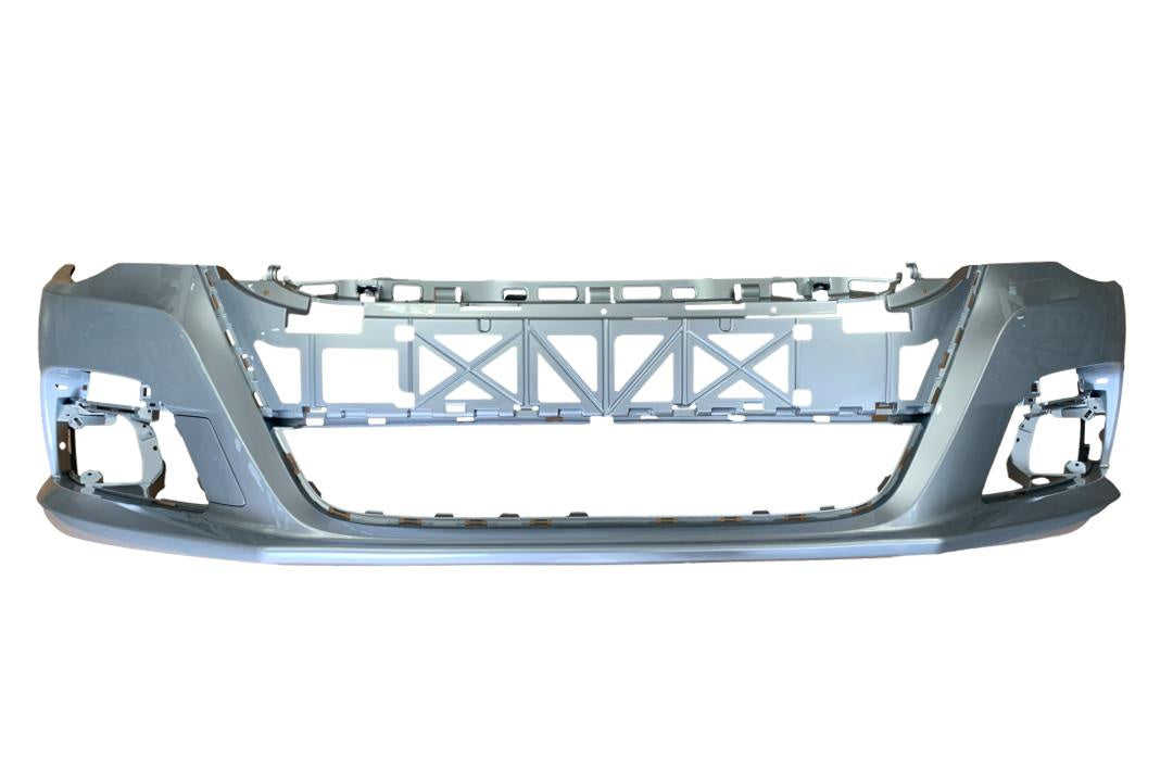 2009-2012 Volkswagen Passat CC Front Bumper Painted_Reflex_Silver_Metallic_LA7W_WITHOUT: Park Assist Sensor Holes, Head Light Washer Holes_ 3C8807217MGRU_ VW1000181