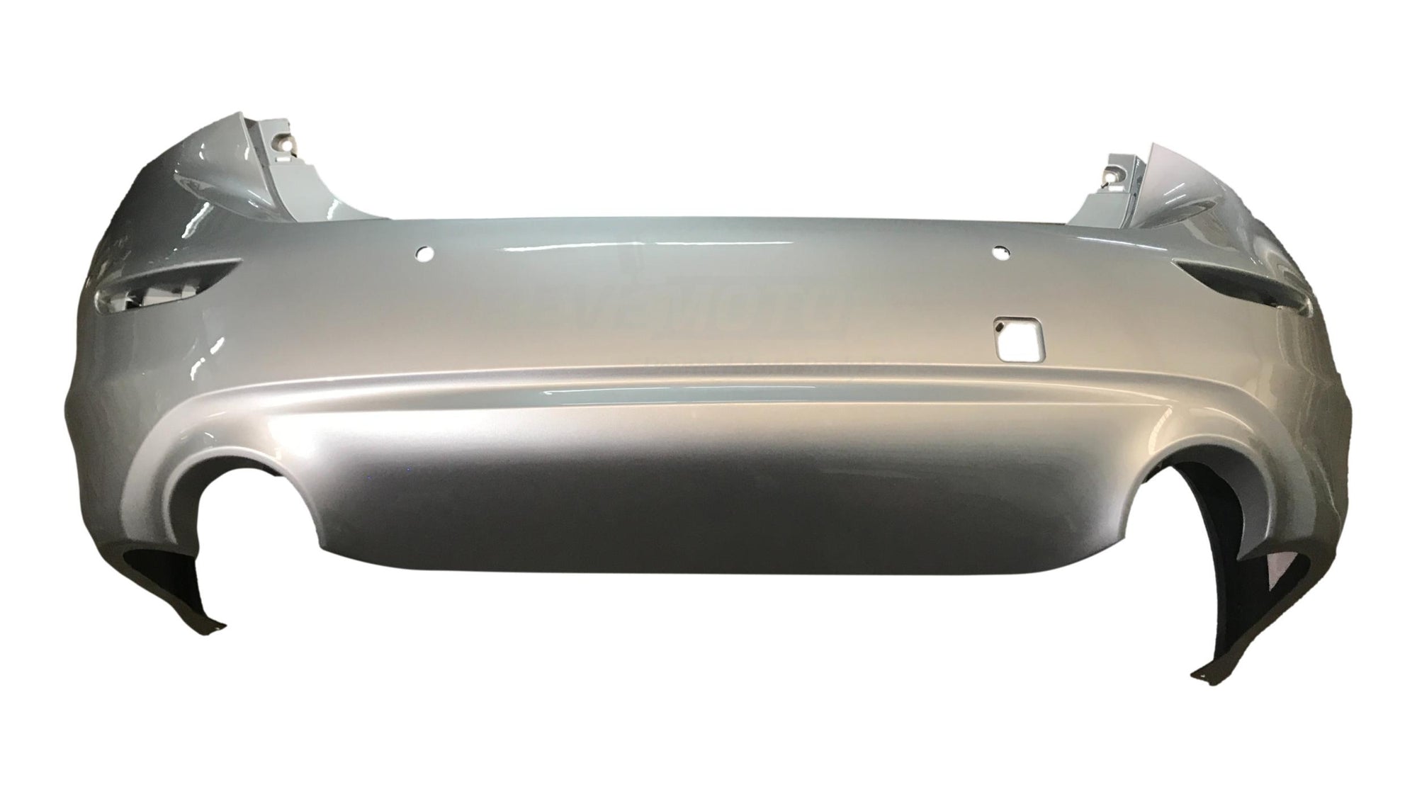 2014-2017 Infiniti Q50 Rear Bumper Painted (WITH: Park Assist Sensor Holes) Liquid Platinum Metallic (K23) 850224GB0H IN1100153