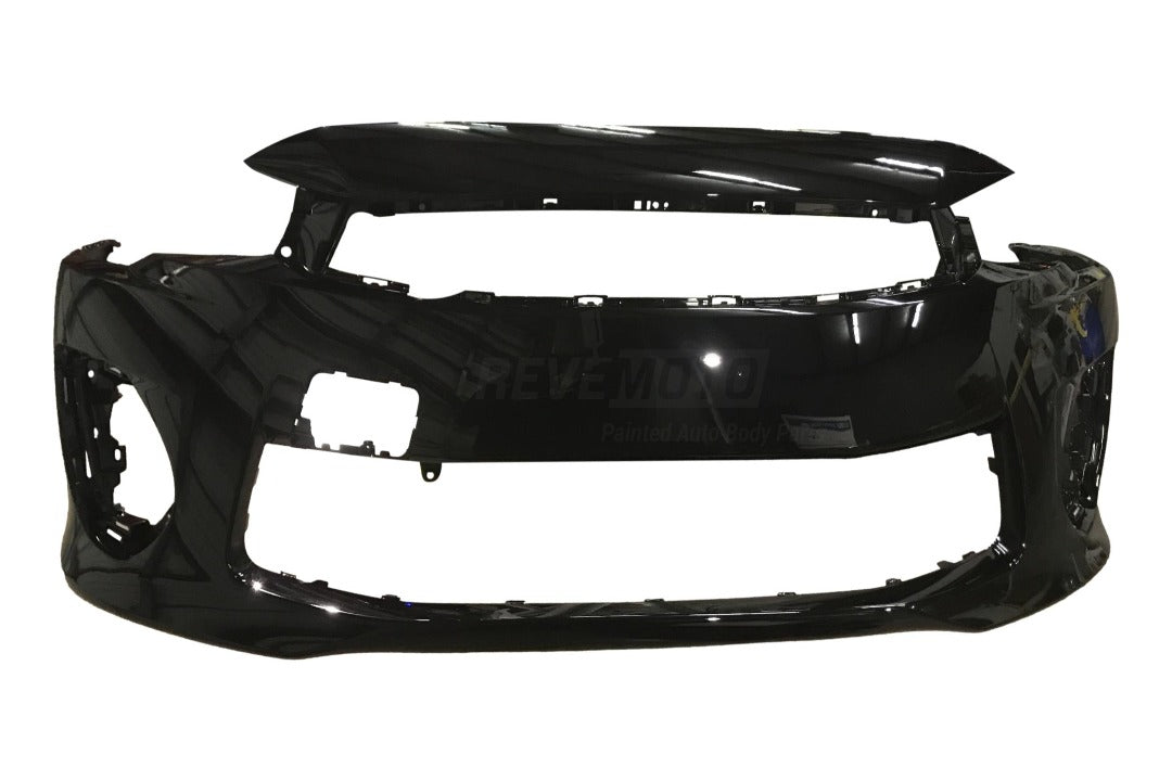 2016-2017 Mitsubishi Lancer Front Bumper Painted Labrador Black Pearl (X42) 6400H438 MI1000342 ReveMoto Painted Auto Parts Replacement
