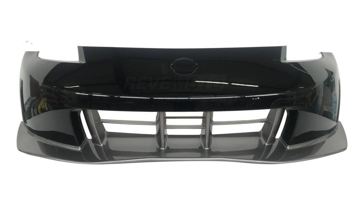 2008-2009 Nissan 350Z Front Bumper Painted Super Black (KH3) FBM221A45H