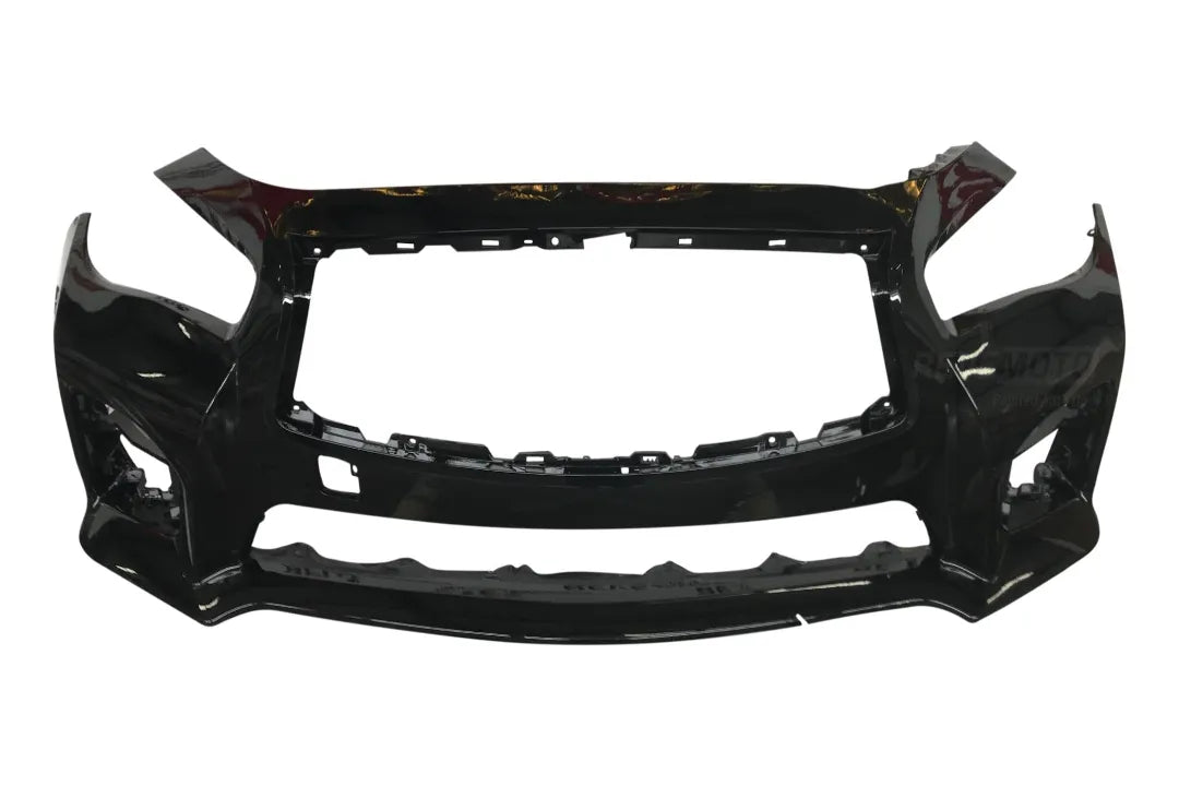 18731 2014-2017 Infiniti Q50 to 2016-2017 Infiniti Q50s Front Bumper Conversion Kit Black Obsidian KH3 620224HD0H