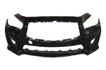 18731 2014-2017 Infiniti Q50 to 2016-2017 Infiniti Q50s Front Bumper Conversion Kit Black Obsidian KH3 620224HD0H