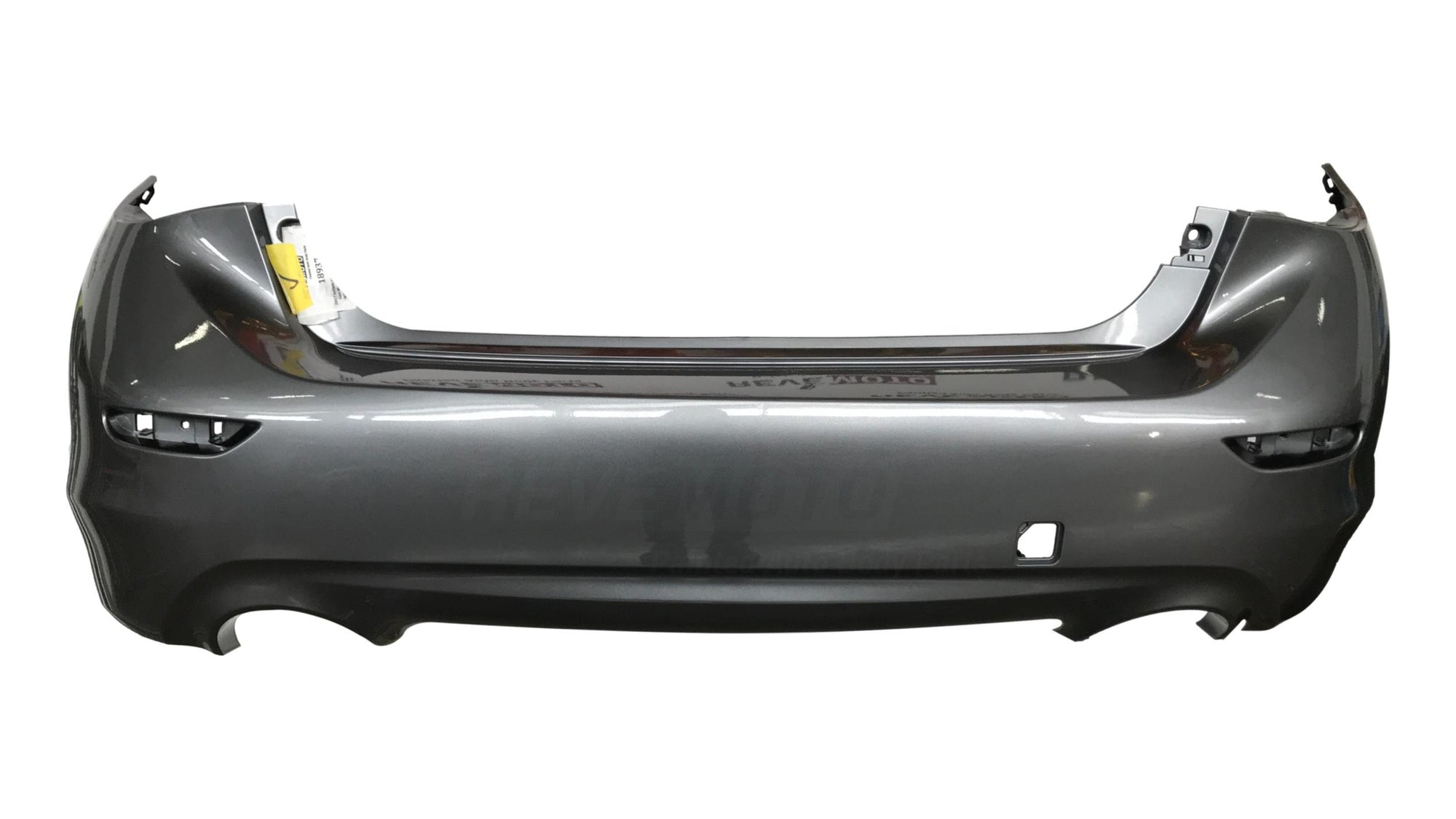 2014-2017 Infiniti Q50 Rear Bumper Painted (WITHOUT: Park Assist Sensor Holes) Gun Metallic (KAD) 850224GA0H IN1100152