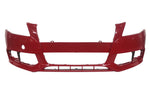 2009-2012 Audi A4 Front Bumper Painted (OEM | WITHOUT: S-Line; Headlight Washer Holes) Brilliant Red (LY3J) 8K0807105GRU / AU1000162