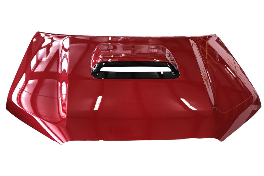 Painted Hood for 2010-2023 Toyota 4Runner (WITH: Scoop Opening | Includes Hood Scoop & Hardware) Barcelona Red Mica (3R3) 5330135210 TO1230218 ReveMoto Painted Auto Parts Replacement