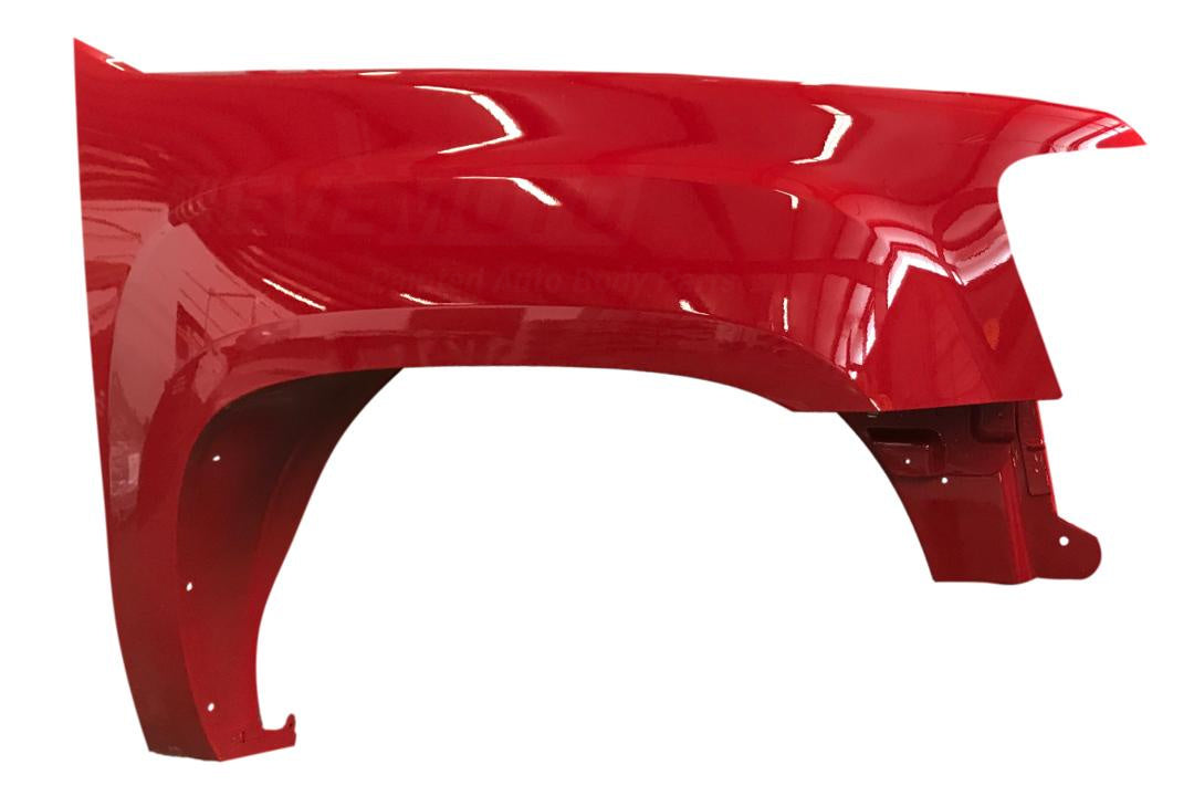 2007-2013 GMC Sierra Fender Painted (1500 | Aftermarket) Victory Red (WA9260) Passenger Side 22977472 ReveMoto Painted Auto Parts Replacement