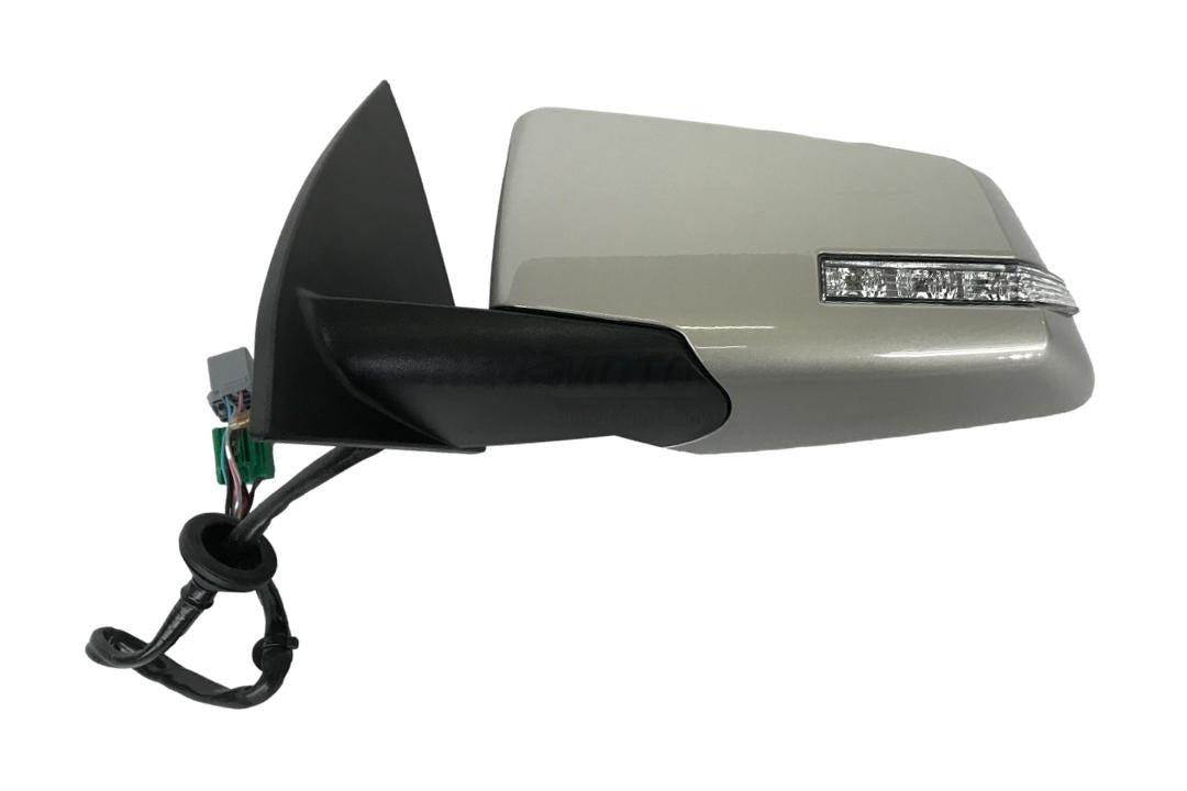2009-2013 Chevrolet Traverse Side View Mirror Painted (WITH: Power Folding, Heat, Turn Signal Light, Memory) Champagne Silver Metallic (WA102V 20879244 GM1320384) 