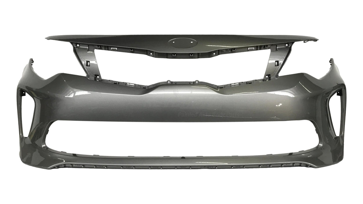 2016-2018 Kia Optima Front Bumper Painted Titanium Silver Metallic (IM) 86511D5200 KI1000183
