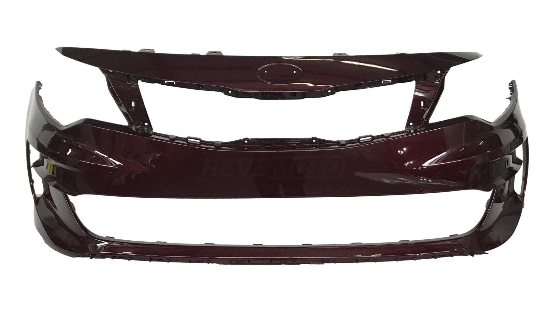 19577 Painted Front Bumper Cover for 2016-2018 Kia Optima (USA Built; EX/LX) Sangria Red Metallic (M2R) 86511D5000 KI1000182