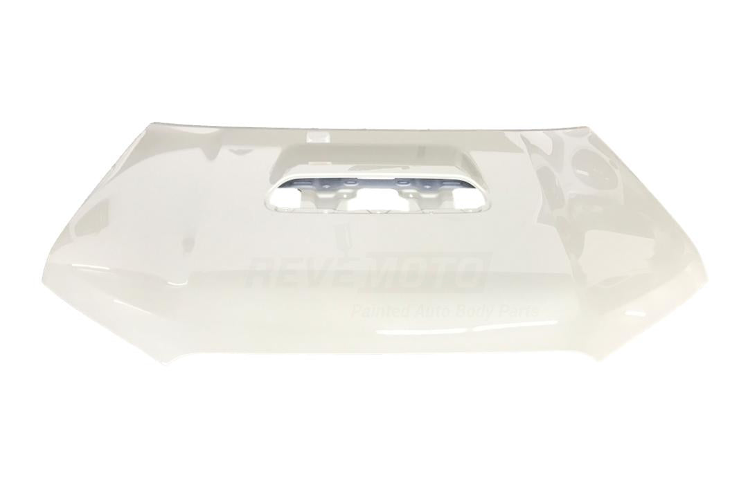 Painted Hood for 2010-2023 Toyota 4Runner (WITH: Scoop Opening | Includes Hood Scoop & Hardware) Blizzard Pearl (070) 5330135210 TO1230218 ReveMoto Painted Auto Parts Replacement