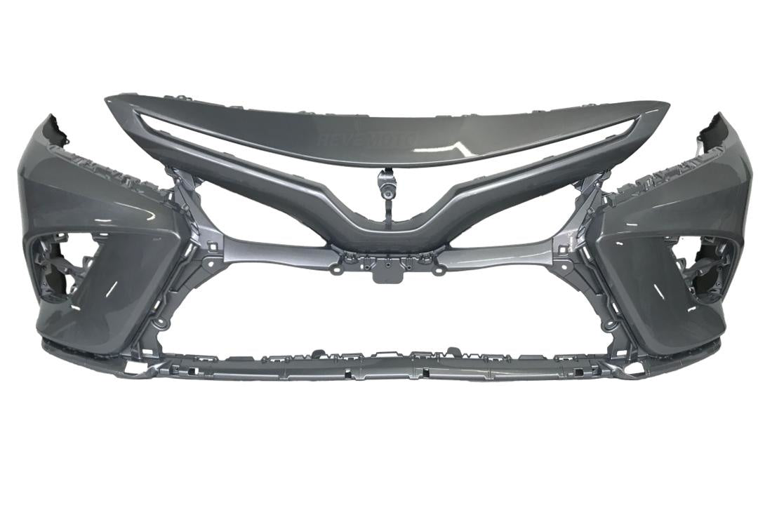 2021-2023 Toyota Camry Front Bumper Painted (SE/XSE | WITHOUT: Park Assist Sensor Holes) Celestial Silver Metallic (1J9) 521190X954 TO1000471