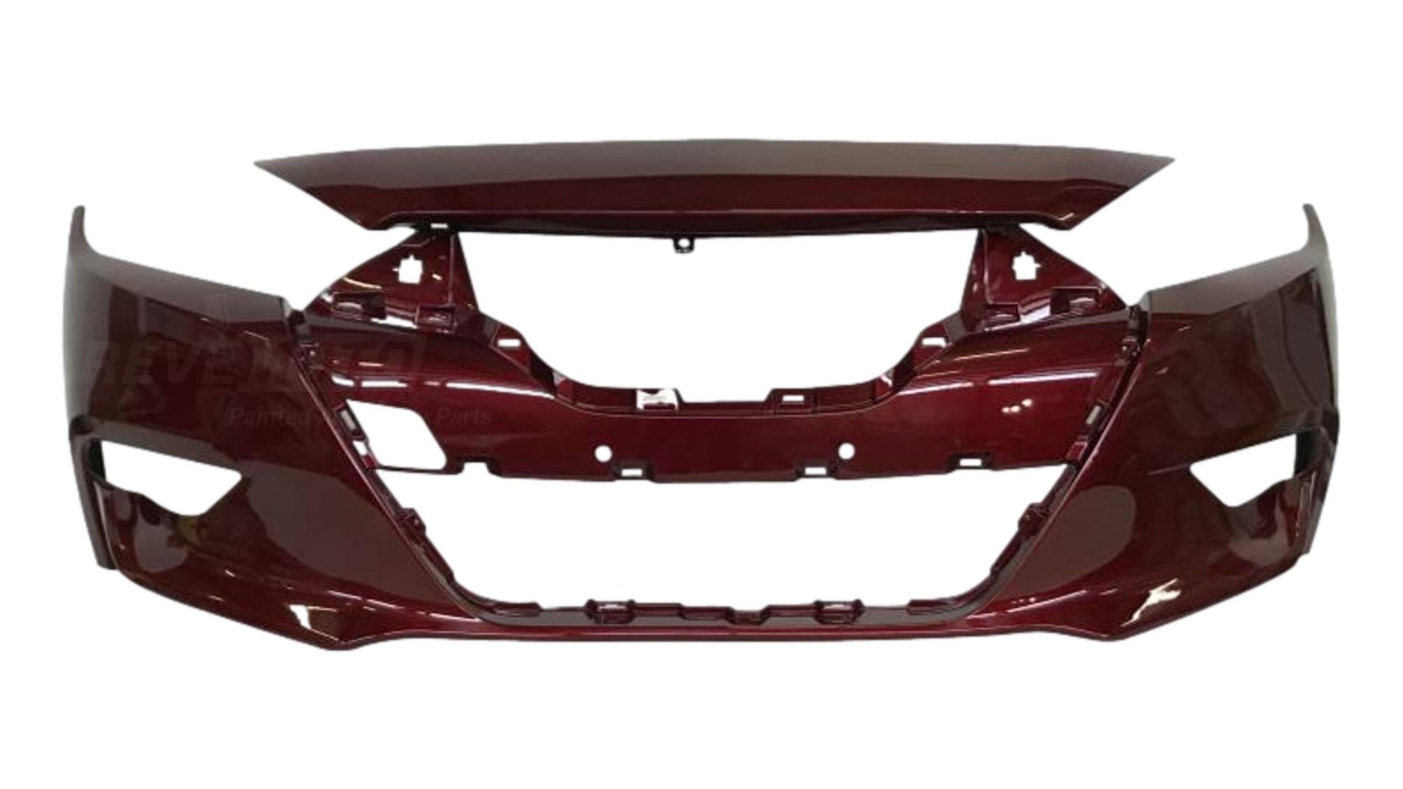 19719 - 2016-2018 Nissan Maxima Front Bumper Painted Coulis Red Metallic (NAW) without Park Assist 620224RA0H NI1000309